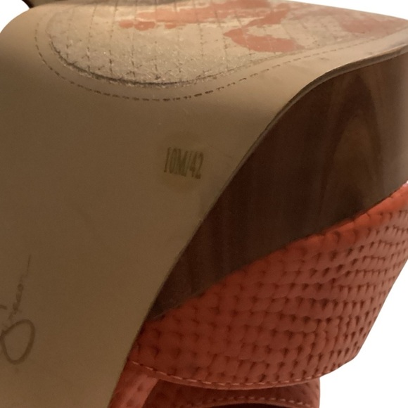 Jessica Simpson vintage 70” style heels size 10 - Picture 6 of 8